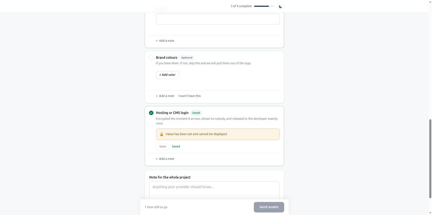 Dashboard studia s několika klientskými intaky vedle sebe, každý s vlastním progress barem